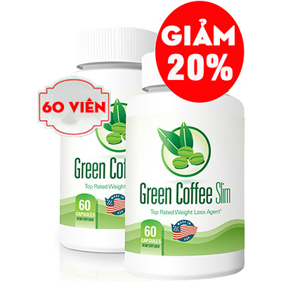 [Giảm 20%] Combo 2 lọ 60 viên uống giảm cân Green Coffee Slim